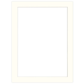 Passe partout 60x80 (50x70) LUCA Q5104 OFF WHITE - BIAŁY