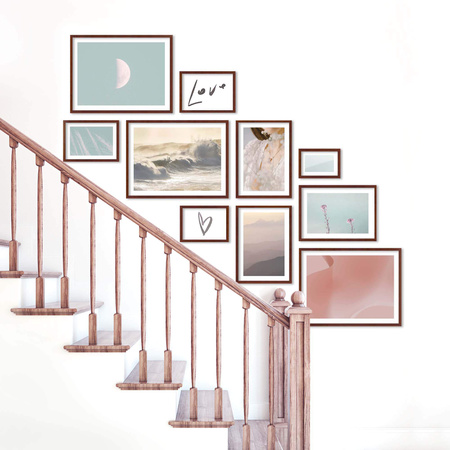 Zestaw brązowych ramek na 10 zdjęć PINIA 3 GF0033 L