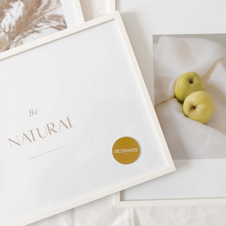 Zestaw plakatów by Anetta Piechowska + zestaw ramek z litego drewna w kolorze białym