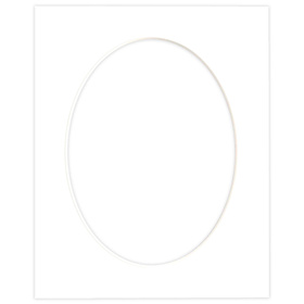 Passe partout 24x30 (18x24) BIAŁY OWAL SUPER WHITE LUCA Q5101