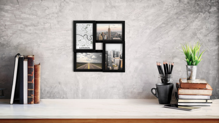 Multirama MULTI BLACK 41 ramka na 4 zdjęcia