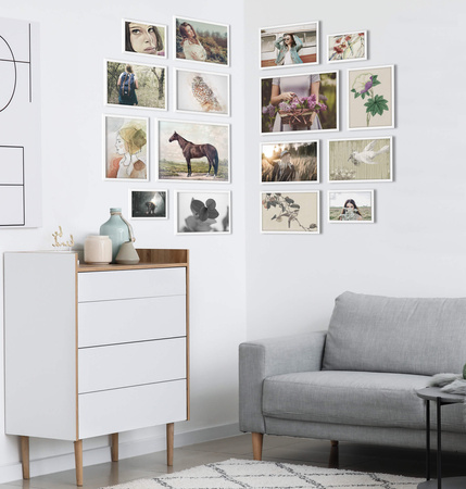 Zestaw białych ramek na 16 zdjęć HIT 01 CORNER GF0009