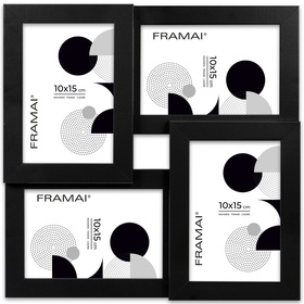 Multirama MULTI HEN CZARNA ramka na 4 zdjęcia