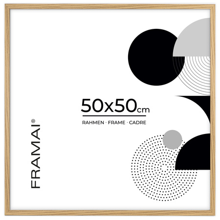 Ramka na zdjęcia 50x50 cm w dębowym kolorze FDM 02 kwadratowa