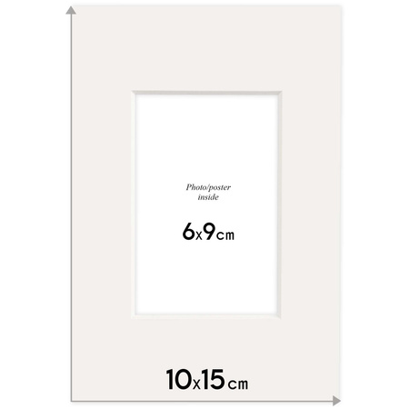 Passe partout 10x15 (6x9) BEŻOWE TABAC - LUCA Q5209