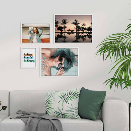 Zestaw białych ramek na 4 zdjęć PRESTO 1 GF0008