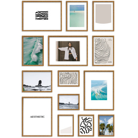 Zestaw brązowych ramek na 14 zdjęć HIT 33 GF0001