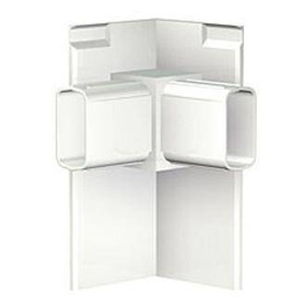 Narożnik do szyny Click Rail Pro w kolorze białym