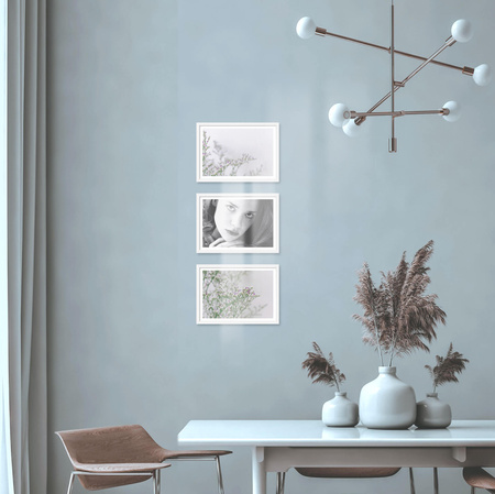 Zestaw białych ramek na 3 zdjęcia PINIA 1 GF0025