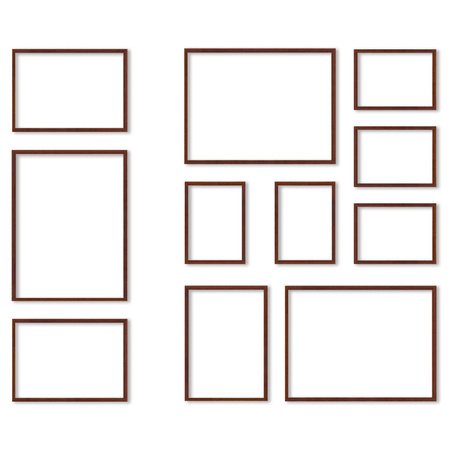 Zestaw brązowych ramek na 11 zdjęć PINIA 3 GF0038