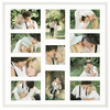 Foto Galeria 50x50 cm - ramka z passe partout na 11 zdjęć 10x15 cm i 10x10 cm kolor biały
