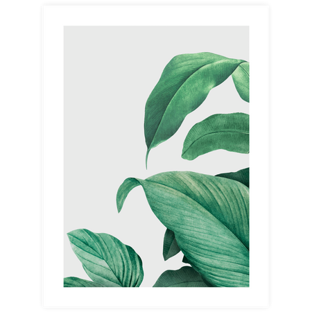 Zestaw plakatów Green Start w ramkach w kolorze naturalnego drewna