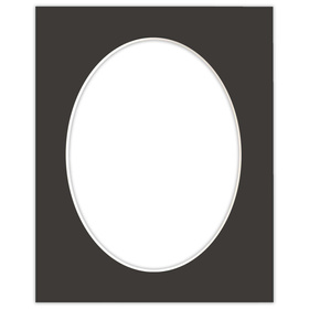 Passe partout 24x30 (18x24) OWAL CZARNE BLACK LUCA Q5801