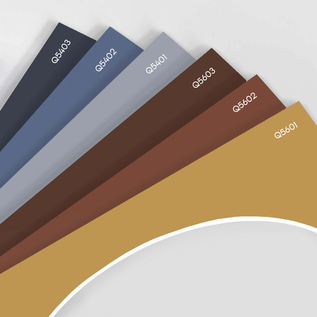 Passe partout 30x40 (24x30) OWAL BRĄZOWE CHOCOLATE - LUCA Q5603