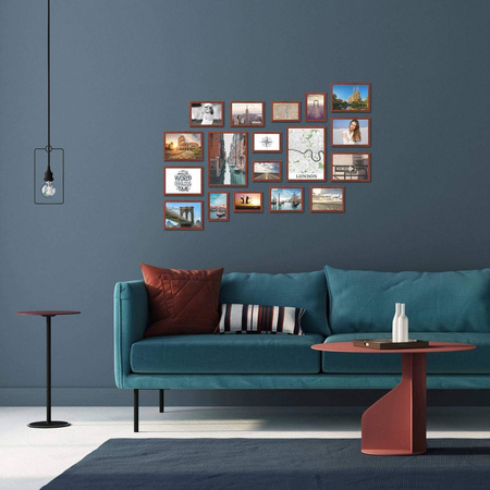 Zestaw naturanych ramek na 18 zdjęć PRESTO 5 GF0006