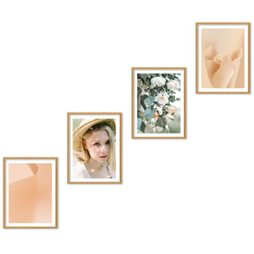 Zestaw naturanych ramek na 4 zdjęć PINIA 00 GF0034 R