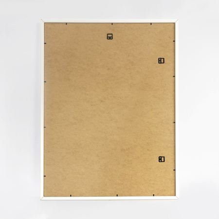 Ramka biała HEN PASS 1 z passe-partout – rozmiar 60X80 cm (okienko 40x60 cm)