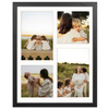 Czarna Foto Galeria 24x30 cm - ramka z passe partout na 4 zdjęcia 10x15 cm 10x10 cm