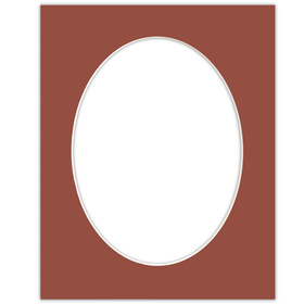 Passe partout 40x50 (30x40) OWAL CZERWONE CAYENNE - LUCA Q5701