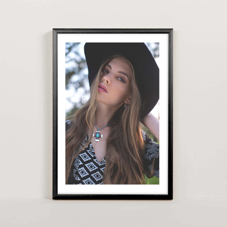 Ramka aluminiowa czarna QAL 21x29,7 cm