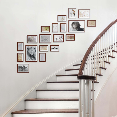 Zestaw brązowych ramek na 19 zdjęć PINIA 3 GF0036 R