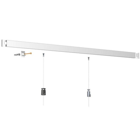 Szyna do systemu zawieszeń Click Rail w kolorze białym