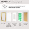 Ramka złota HEN PASS Z z passe-partout – rozmiar 50x70 cm (okienko 40x60 cm)