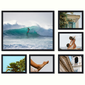 Zestaw czarnych ramek na 6 zdjęć HIT 02 GF0002