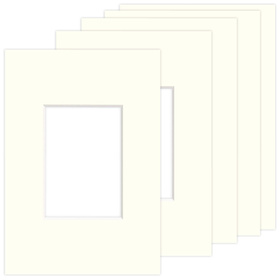Pakiet 5 szt. Passe Partout 9x13 (5x7) LUCA Q5106 IVORY BIAŁY