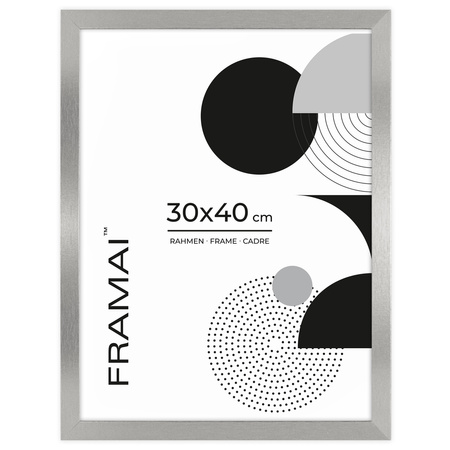 Pakiet 3 szt. srebrnych ramek HEN S 30x40 cm