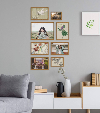 Zestaw brązowych ramek na 8 zdjęć HIT 33 GF0009