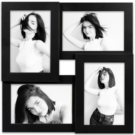 Multirama MULTI HEN CZARNA ramka na 4 zdjęcia