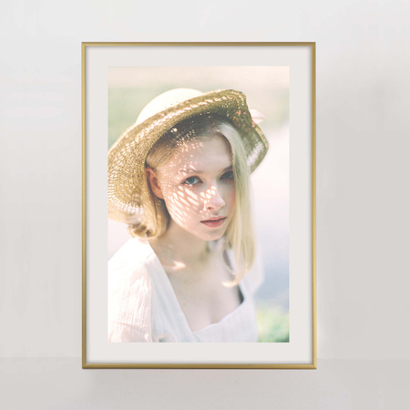 Ramka aluminiowa złota ROYALL 50x70 cm