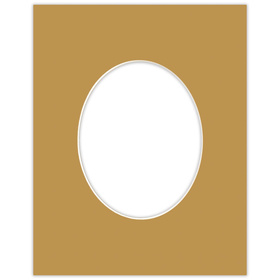 Passe partout 40x50 (24x30) OWAL BRĄZOWE CARMEL - LUCA Q5601