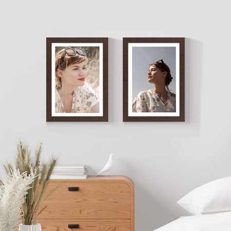 Brązowa ramka FOR 4 - 15x21 cm