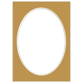 Passe partout 15x21 (13x18) OWAL BRĄZOWE CARMEL - LUCA Q5601