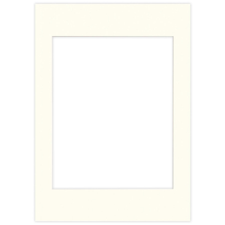 Pakiet 5 szt. Passe Partout 50x70 (40x50) LUCA Q5106 IVORY BIAŁY