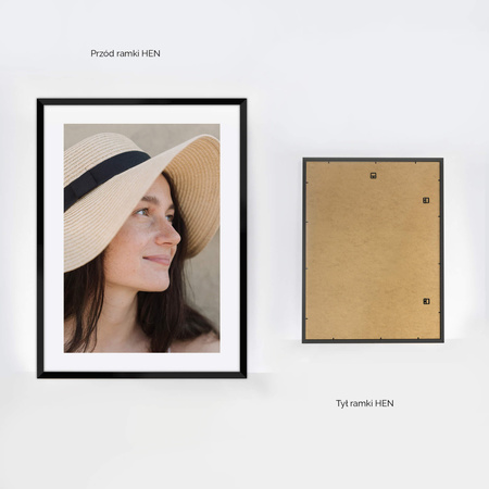 Ramka czarna HEN 2 60x80 cm