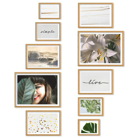 Zestaw naturanych ramek na 10 zdjęć PINIA 00 GF0039