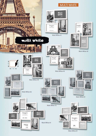 Multirama MULTI WHITE 44 ramka na 4 zdjęcia