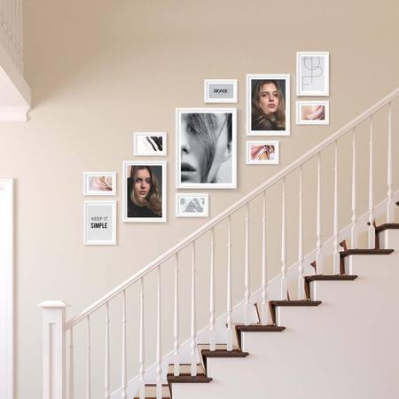 Zestaw białych ramek na 11 zdjęć PINIA 1 GF0030 R