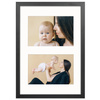 Foto Galeria czarna 21x30 cm - ramka z passe partout na 2 zdjęcia 10x15 cm