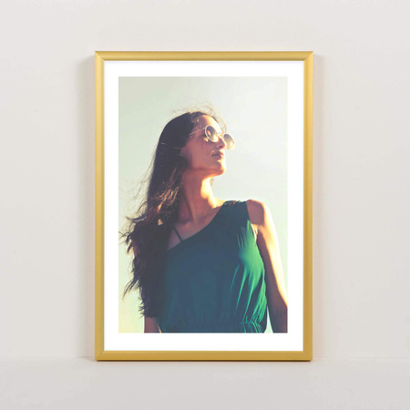 Ramka aluminiowa złota ROYALL 21x30 cm