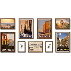 Zestaw brązowych ramek na 9 zdjęć PRESTO 4 GF0004