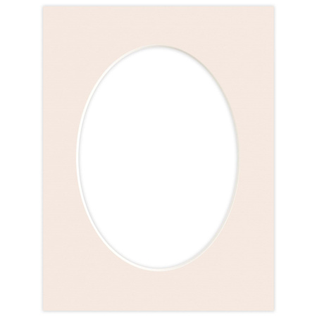 Passe partout 18x24 (13x18) OWAL BEŻOWE POWDER - LUCA Q5205