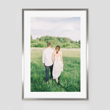 Ramka srebrna HEN S 70x100 cm