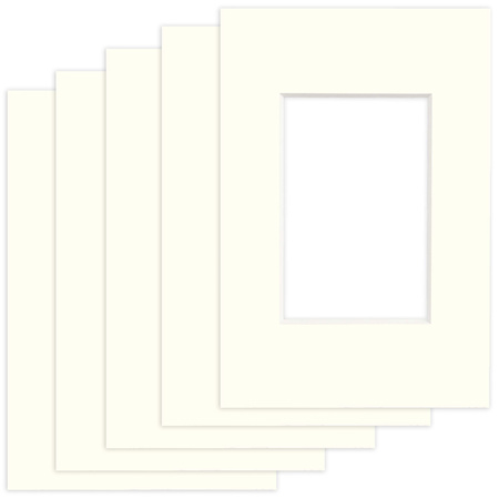 Pakiet 5 szt. Passe Partout 10x15 (6x9) LUCA Q5106 IVORY BIAŁY