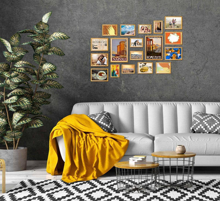 Zestaw złotych ramek na 18 zdjęć PRESTO Z GF0006