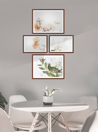 Zestaw brązowych ramek na 4 zdjęć PINIA 3 GF0012