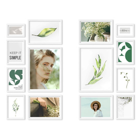 Zestaw białych ramek na 14 zdjęć PINIA 1 GF0041